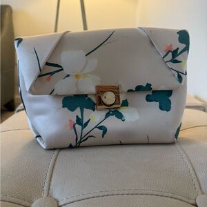 Floral Cream Clutch Bag